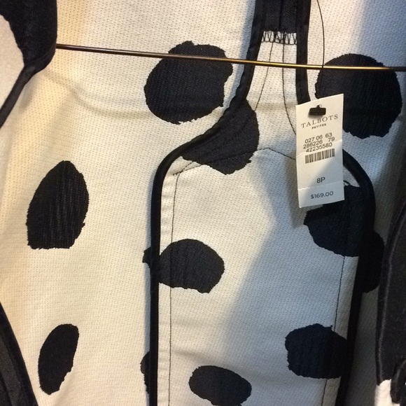 NWT Talbots Polkadot Jacket Size 8P - Picture 5 of 5